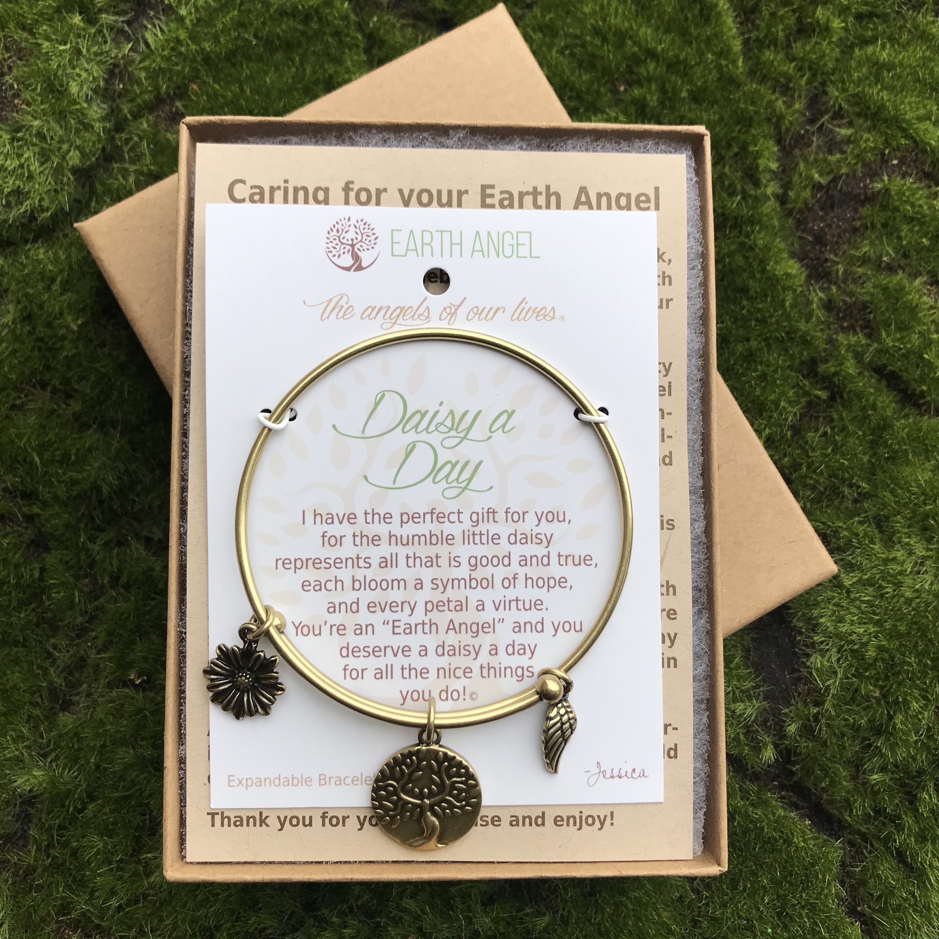A Daisy A Day Earth Angel Bracelet