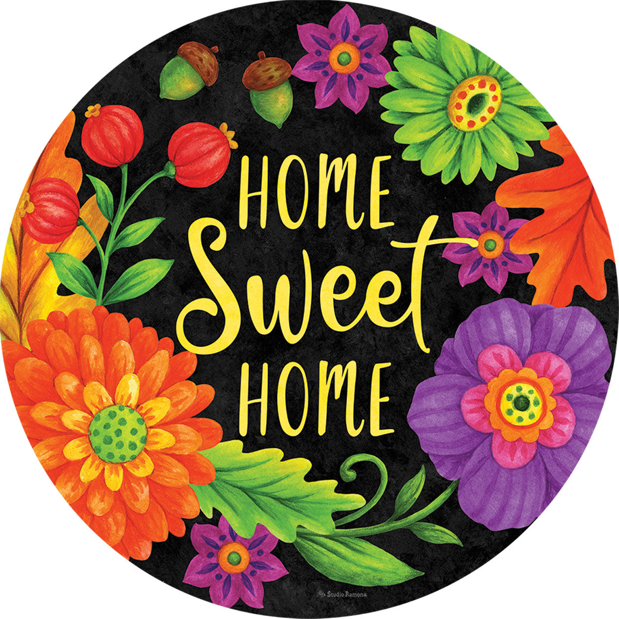 Accent Magnet-Home Sweet Flowers