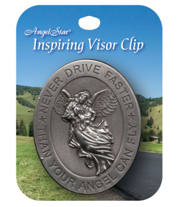 Angel Star Pewter Visor Clip