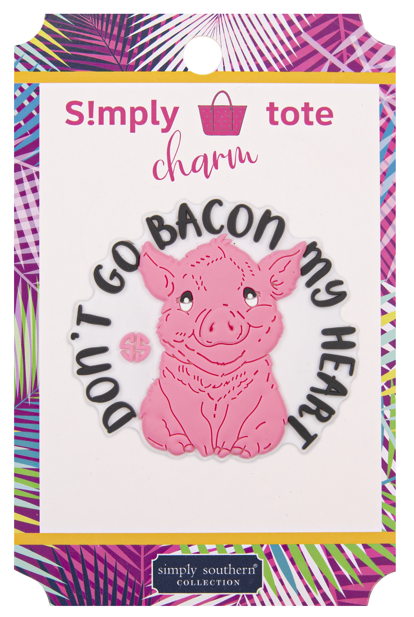 Bacon Simply Southern Silicone Charm for Simply Totes