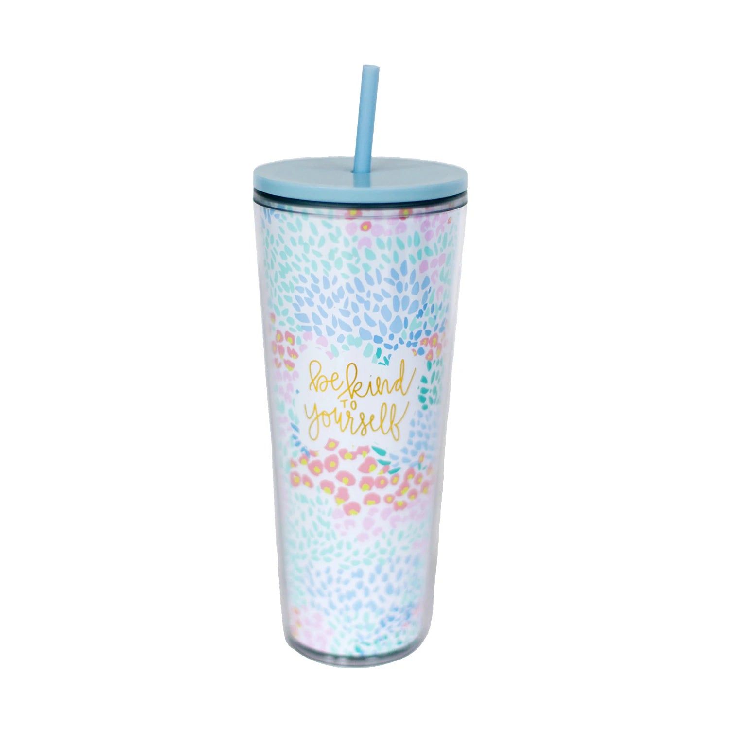 Be Kind To Yourself Mary Square Straw Tumbler