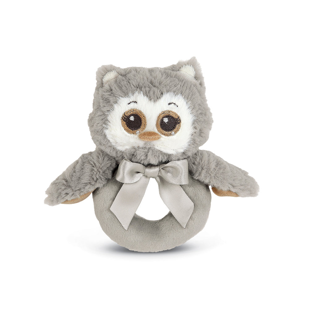 Bearington Lil' Owlie Ring Rattle