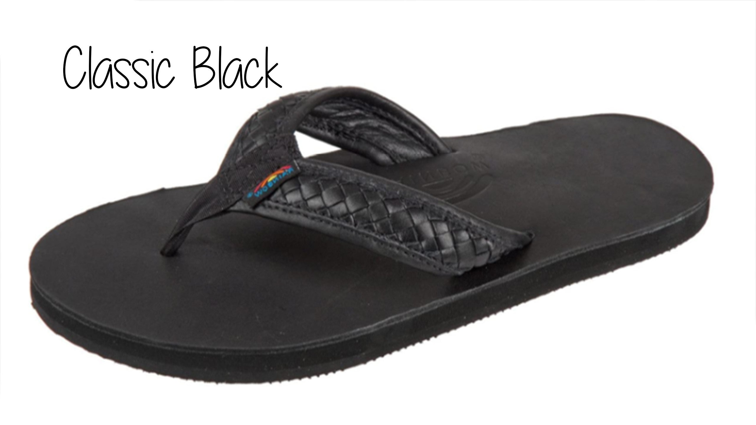 Bentley Men's Rainbow Sandals - Classic Black