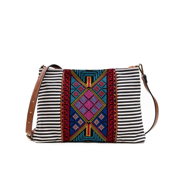 Black Felicity Aztec Crossbody Bag