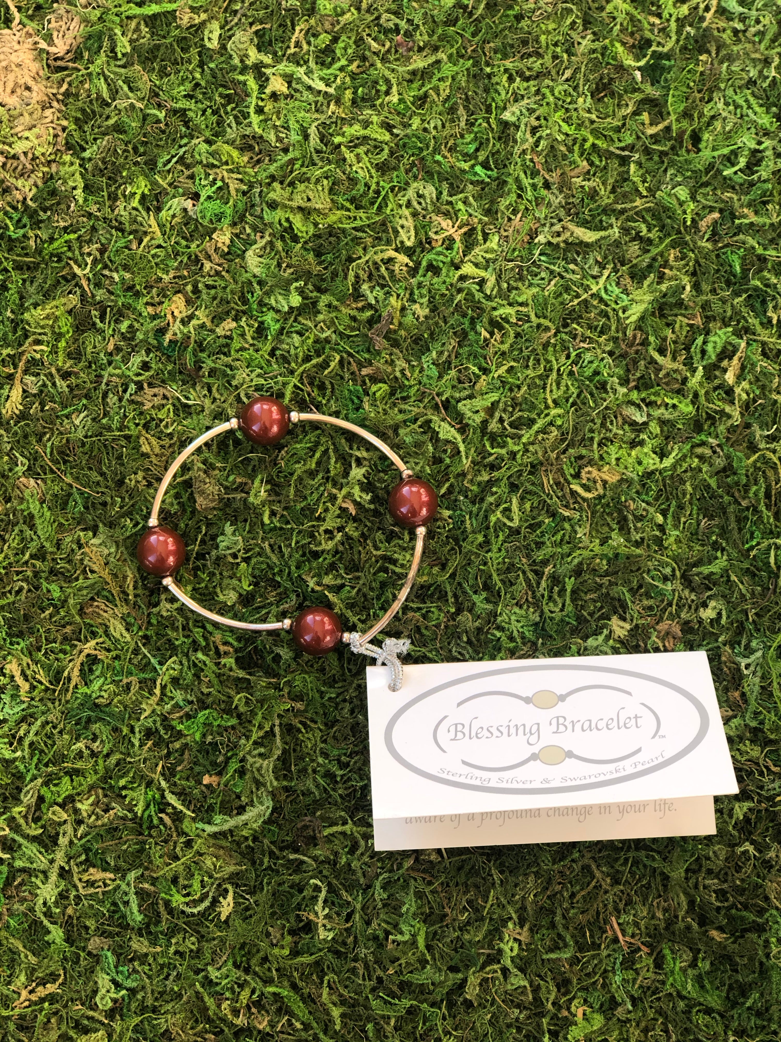 Blessing Bracelet - Cranberry Pearl