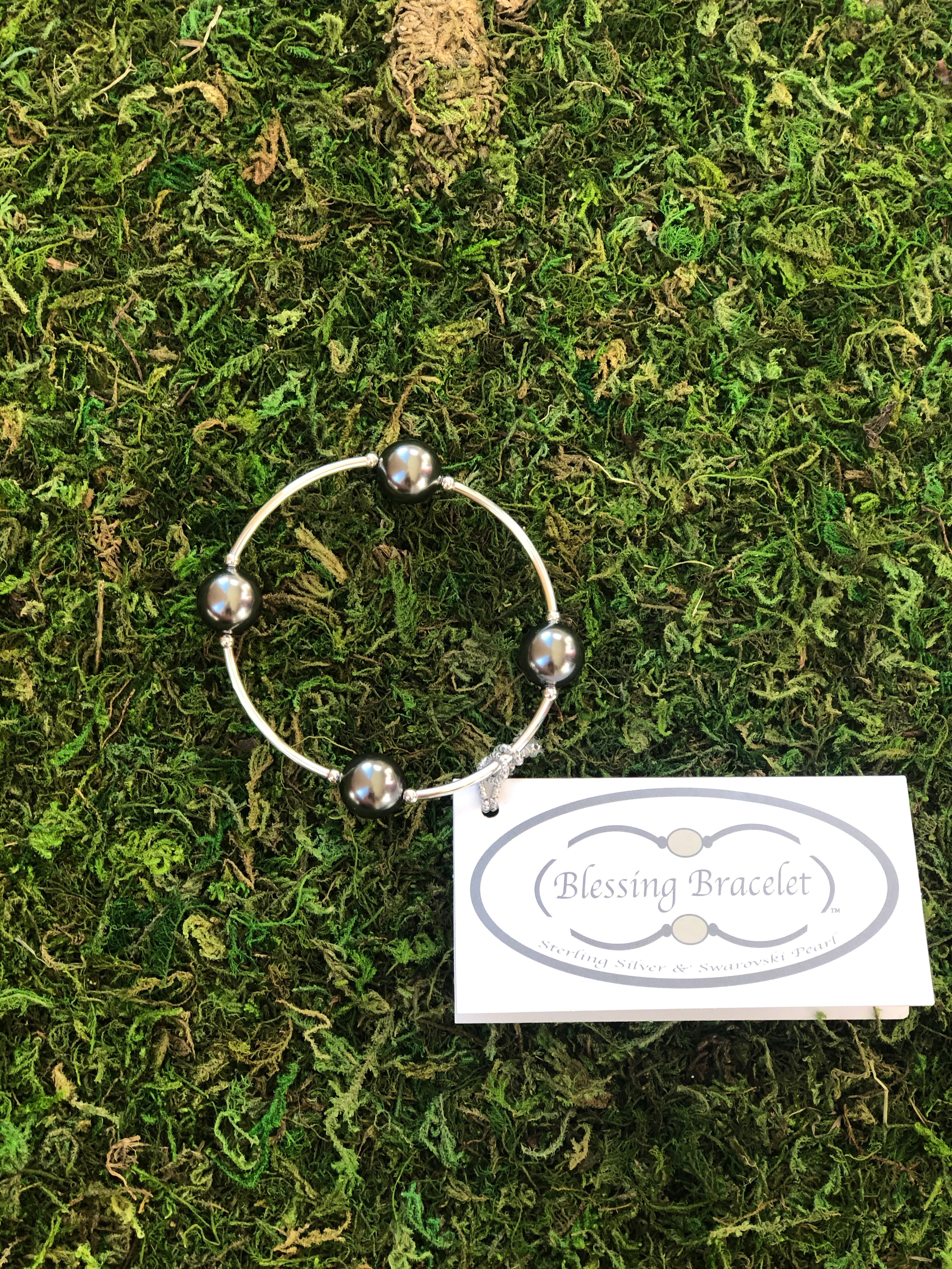 Blessing Bracelet - Graphite Pearl