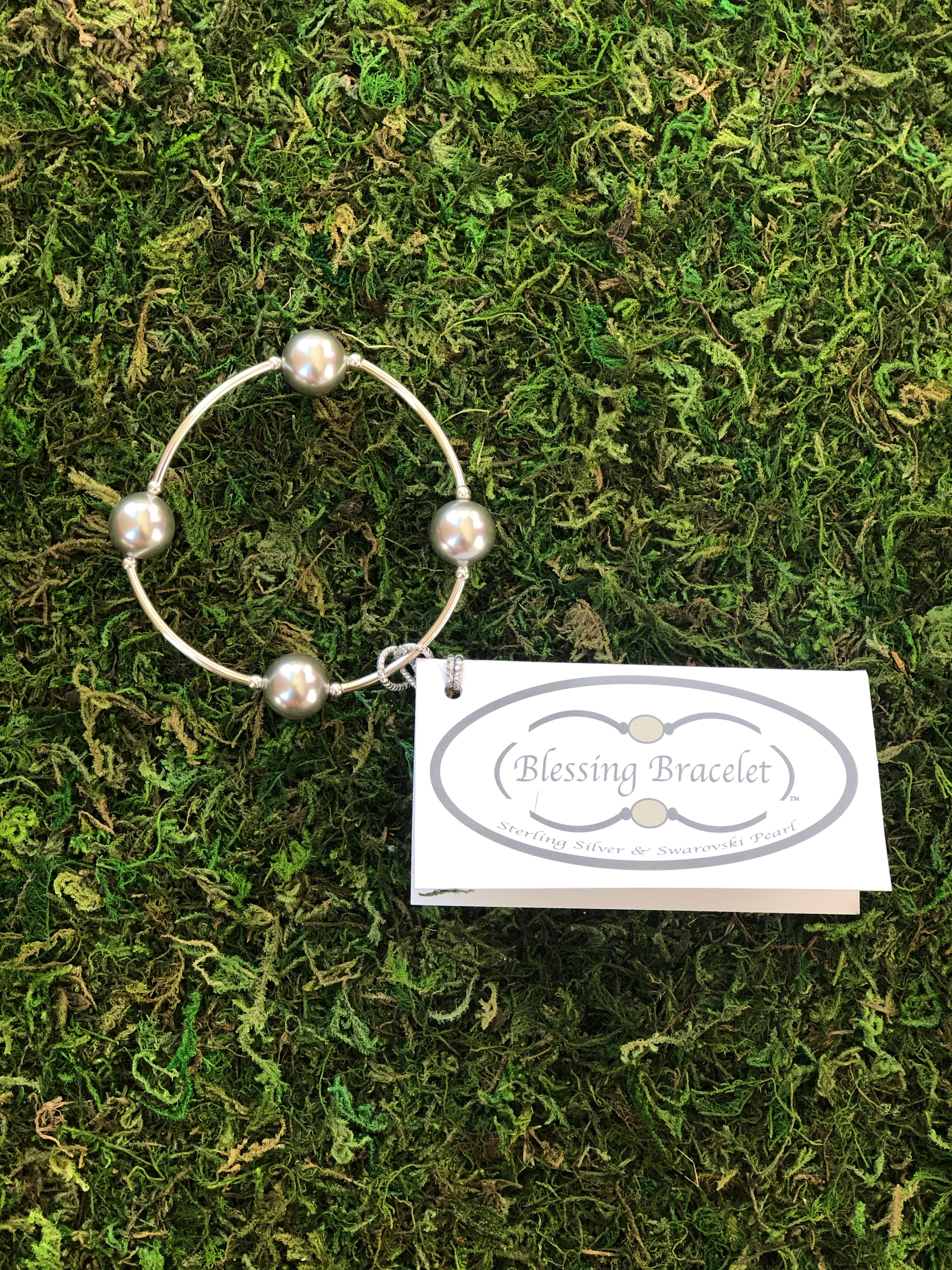 Blessing Bracelet - Platinum Pearl