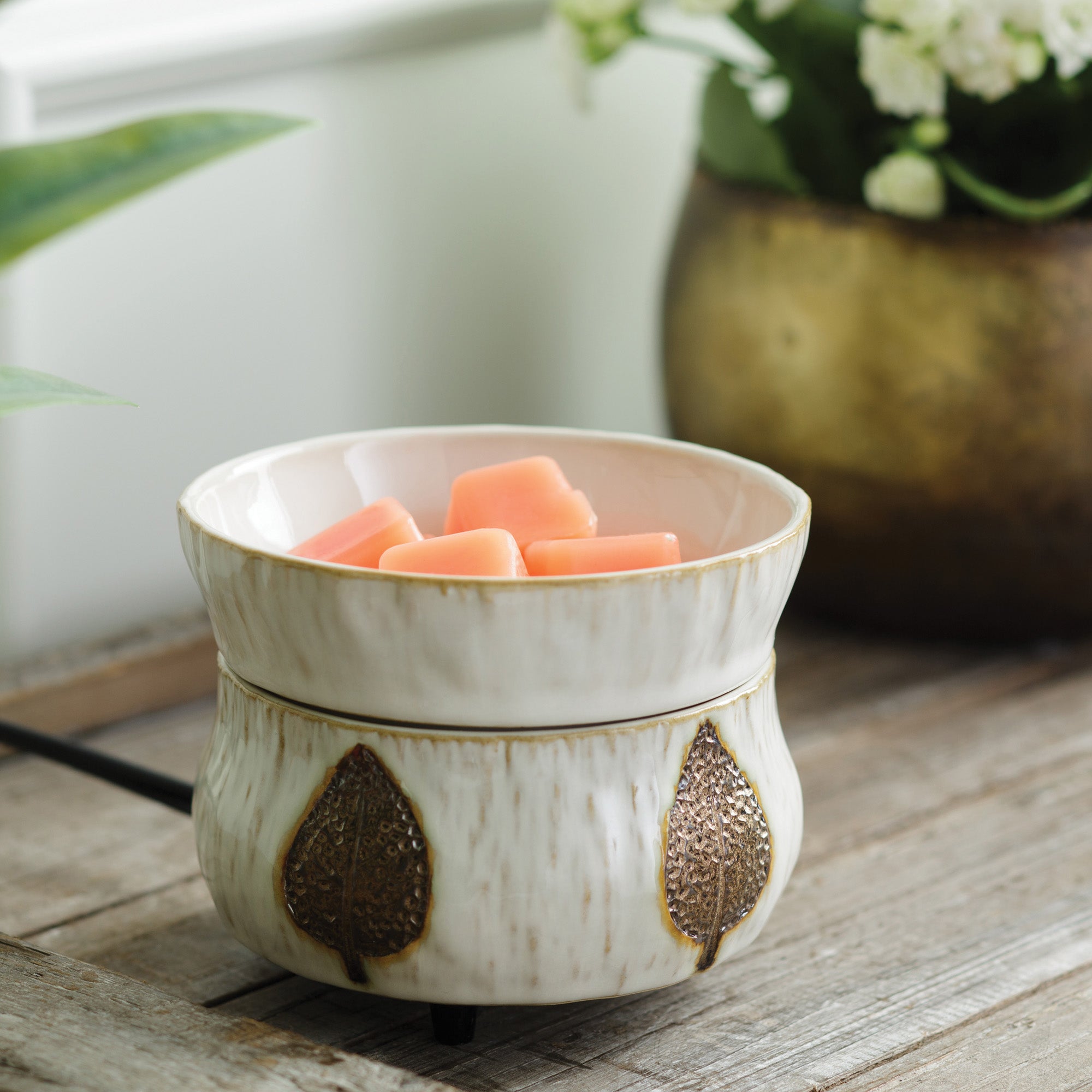 Bronze Leaf 2-In-1 Classic Candle Warmer