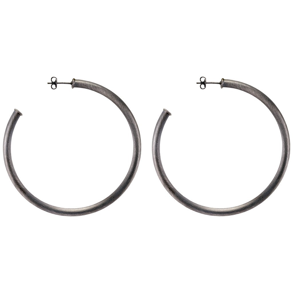 Brushed Gunmetal Sheila Fajl Everybody's Favorite Hoops