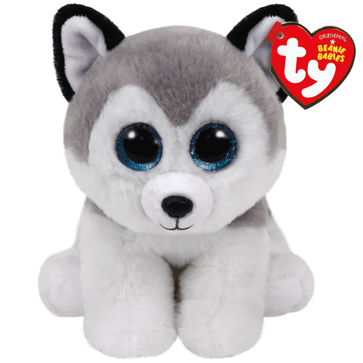 Buff - Grey & White Husky Ty Beanie Boo