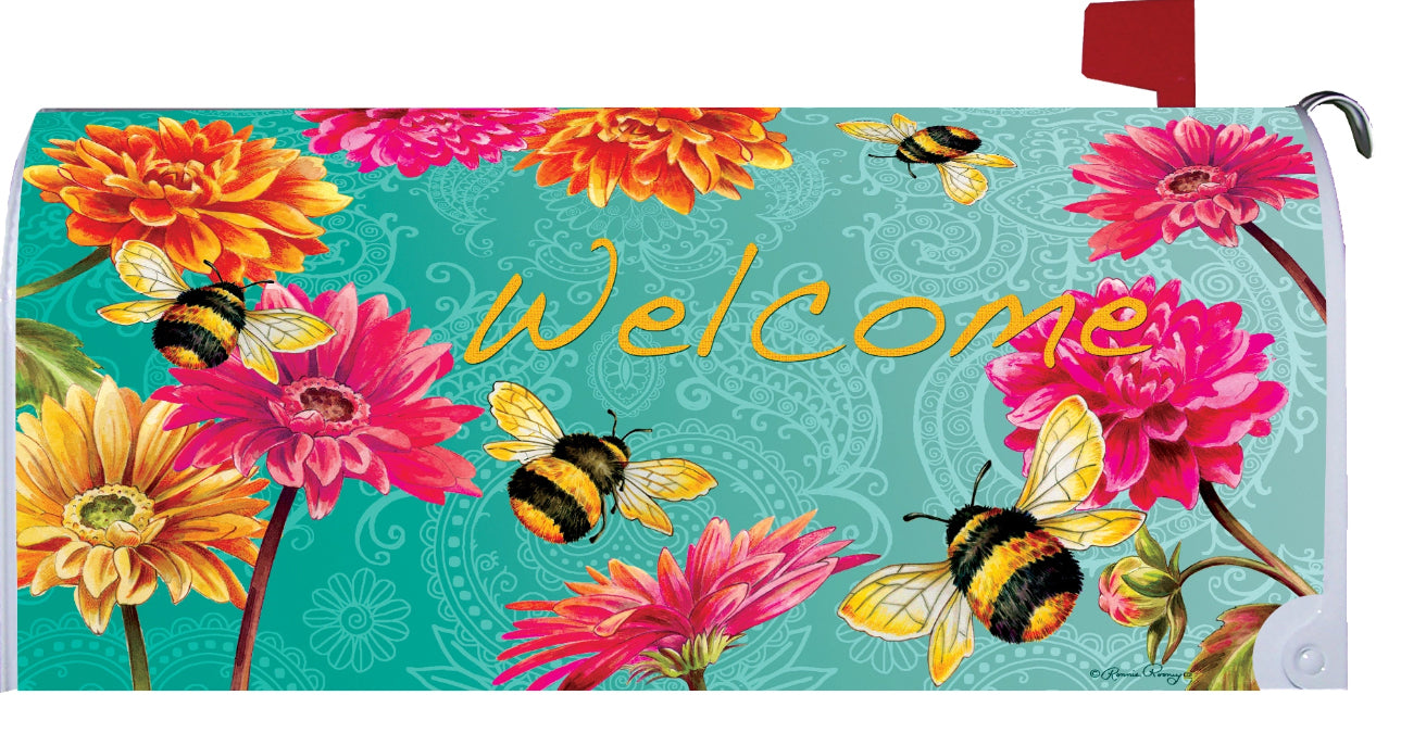 Bumblebees in the Garden Mailbox Makeover