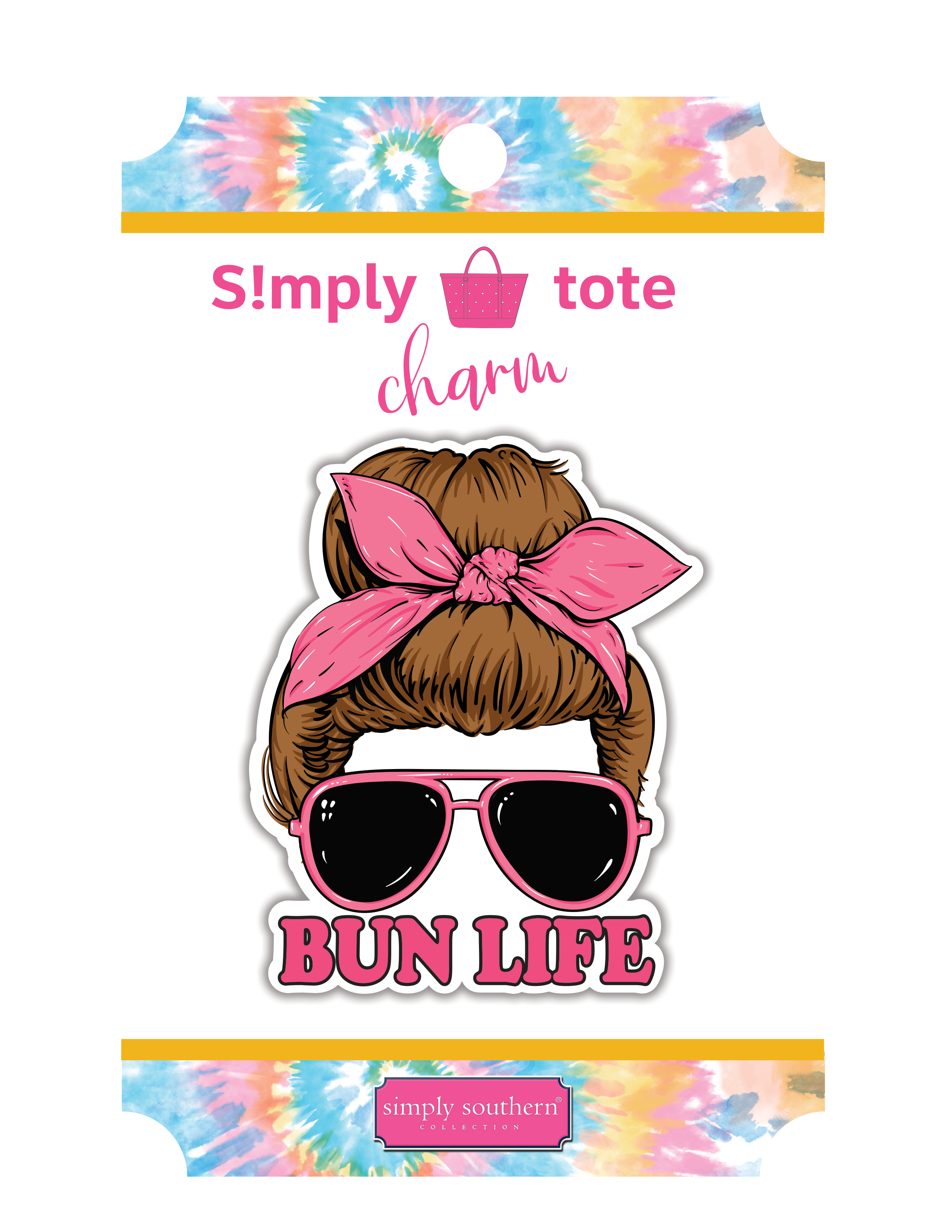 Bun Simply Southern Silicone Charm for Simply Totes