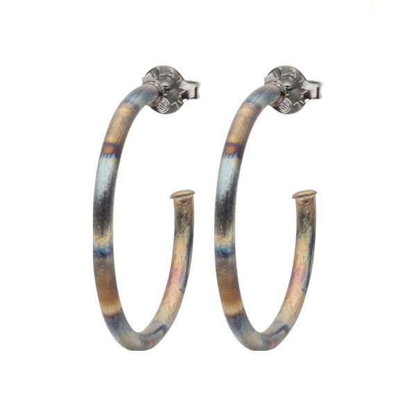 Burnished Silver Petite Sheila Fajl Everybody's Favorite Hoops