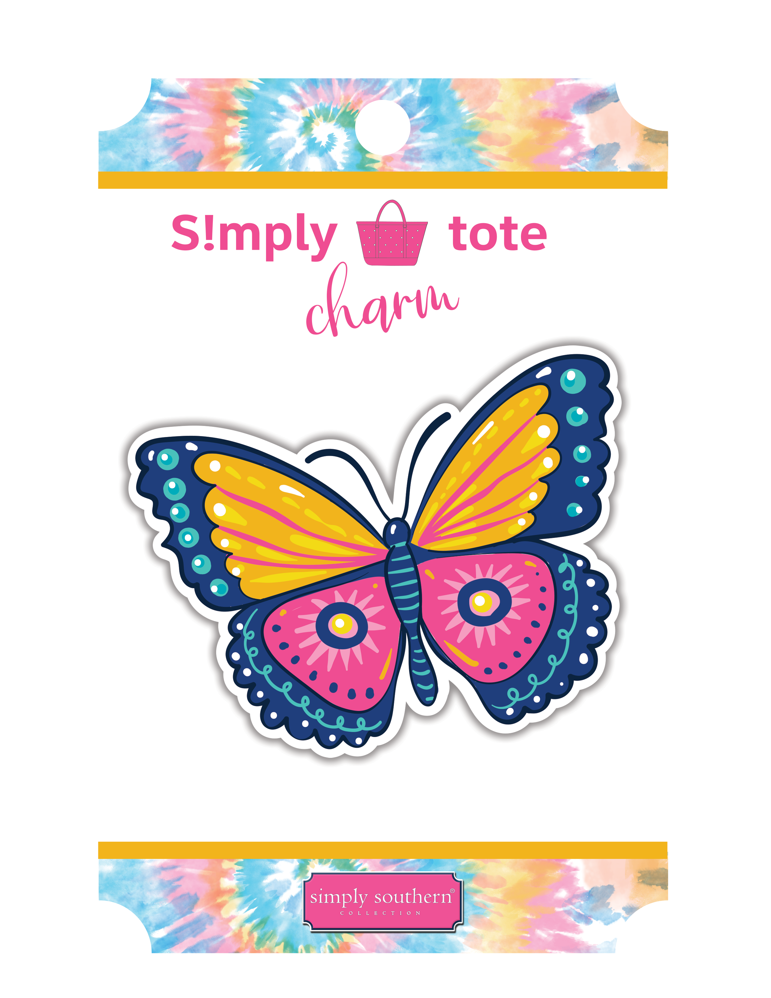 Butterfly Simply Southern Silicone Charm for Simply Totes