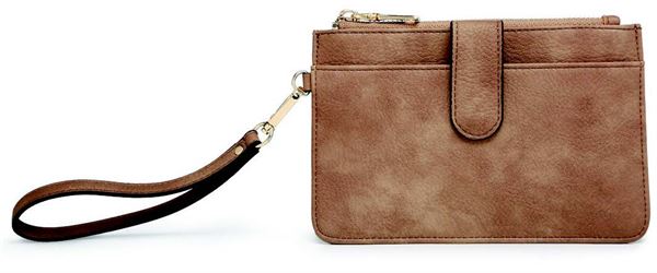 Camel Pearl Clutch/Crossbody Bag