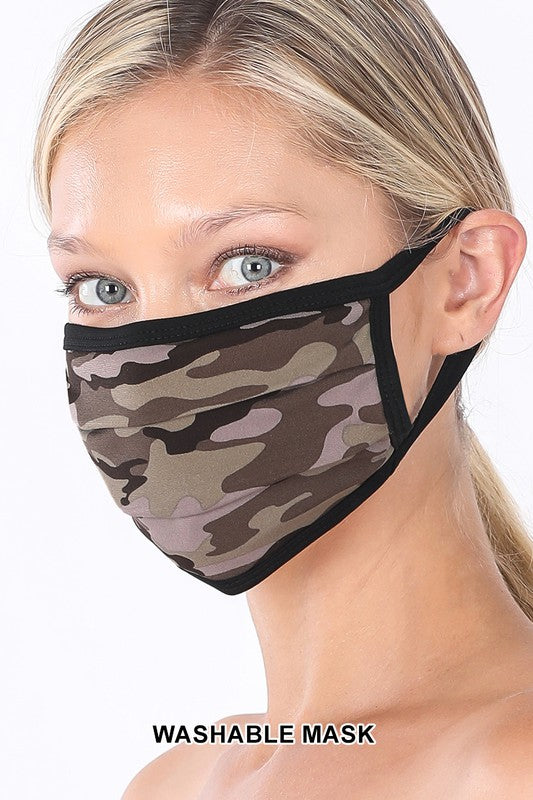 Camouflage Washable Cotton Mask