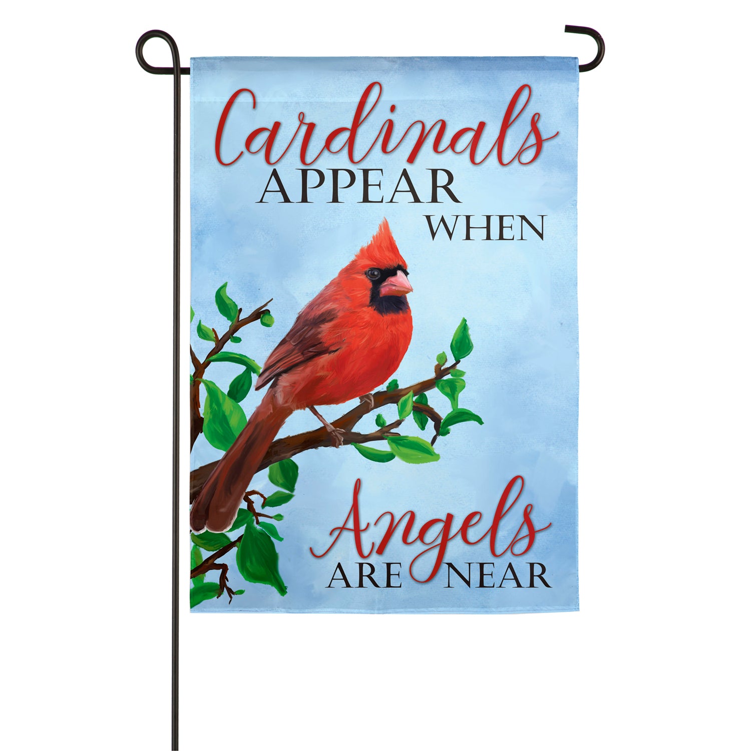 Cardinals Appear Garden Suede Flag