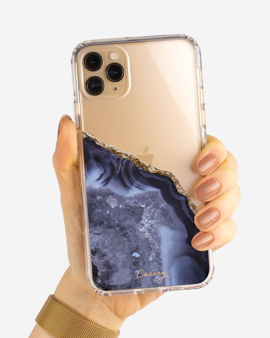 Casery Dark Blue Agate IPhone Case