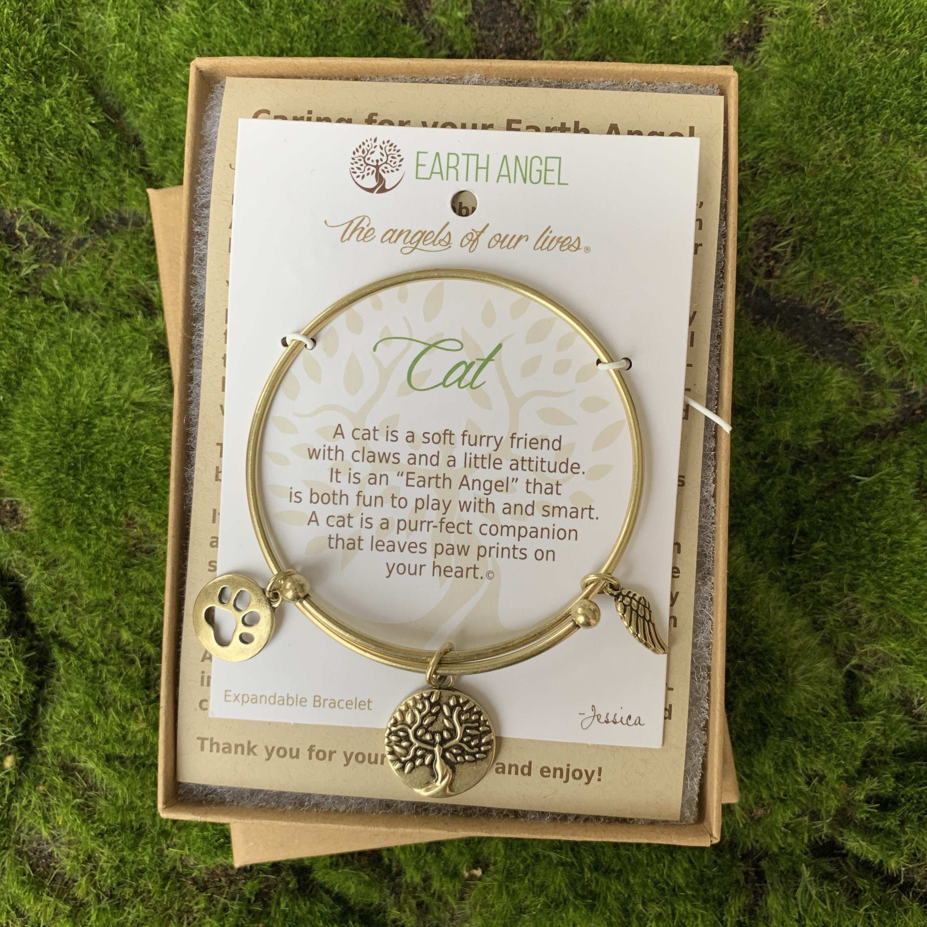 Cat Earth Angel Bracelet