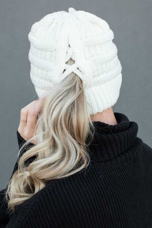 Criss-Cross CC Beanie