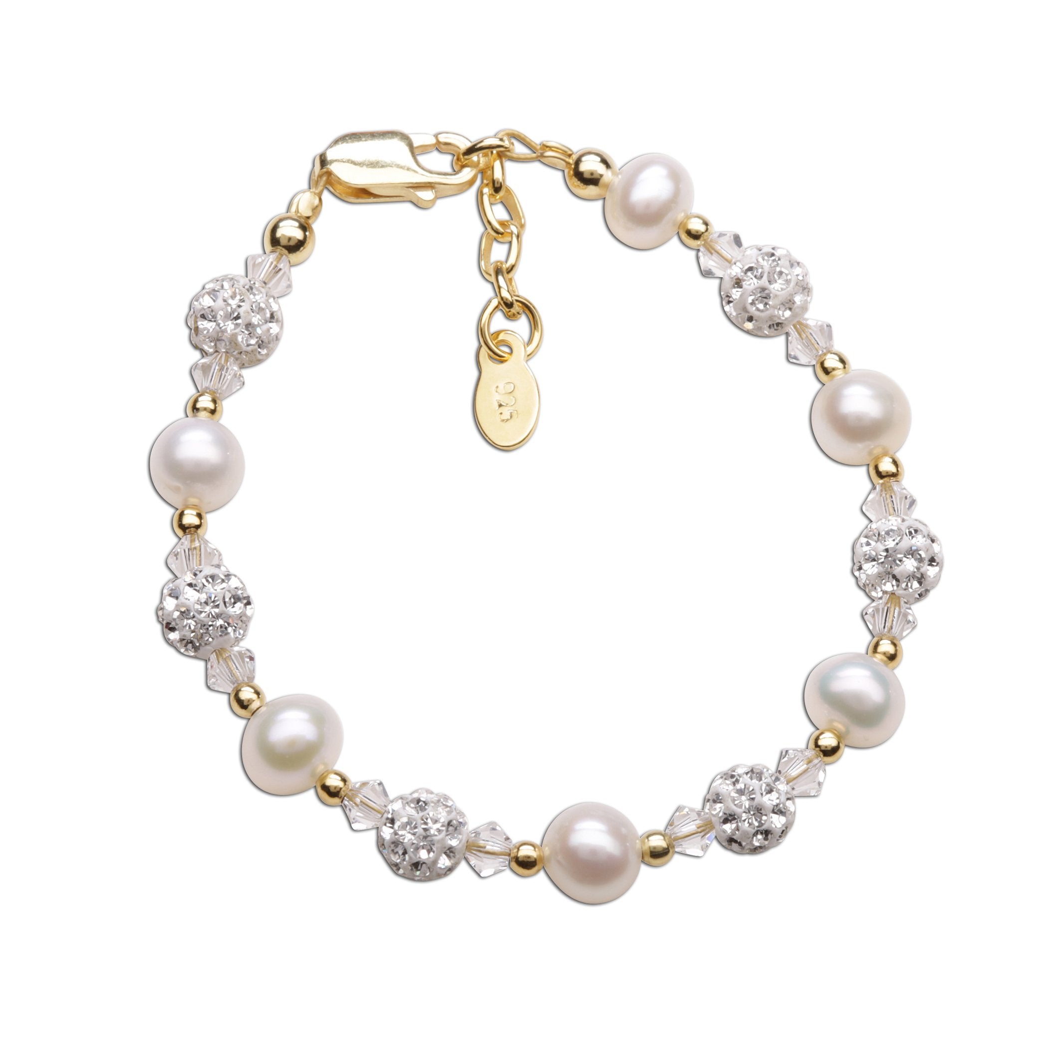 Charlotte 14K Gold Plated Freshwater Pearl Bracelet