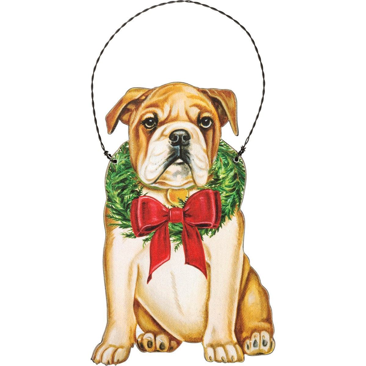 Christmas Bulldog Ornament