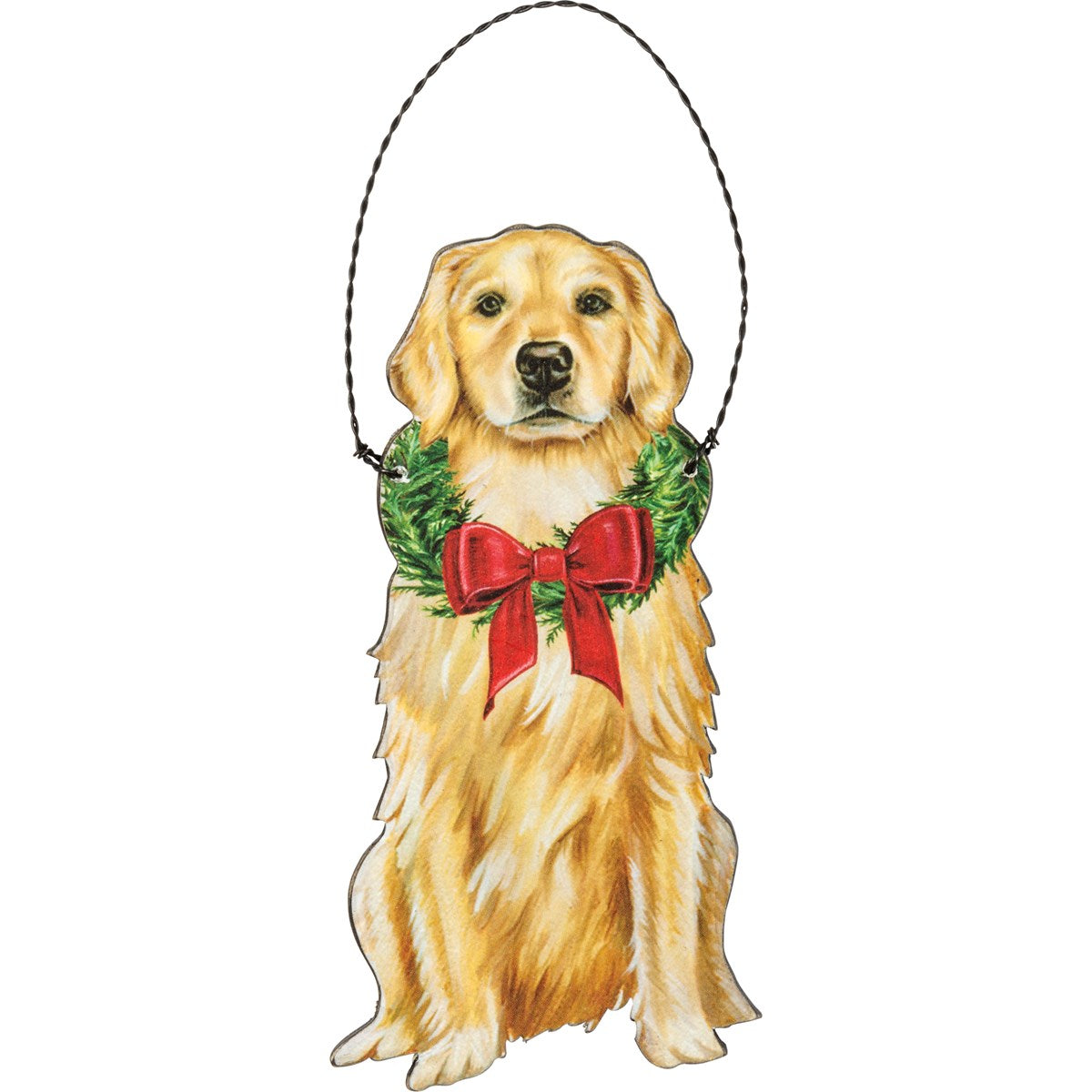 Christmas Golden Retriever Ornament