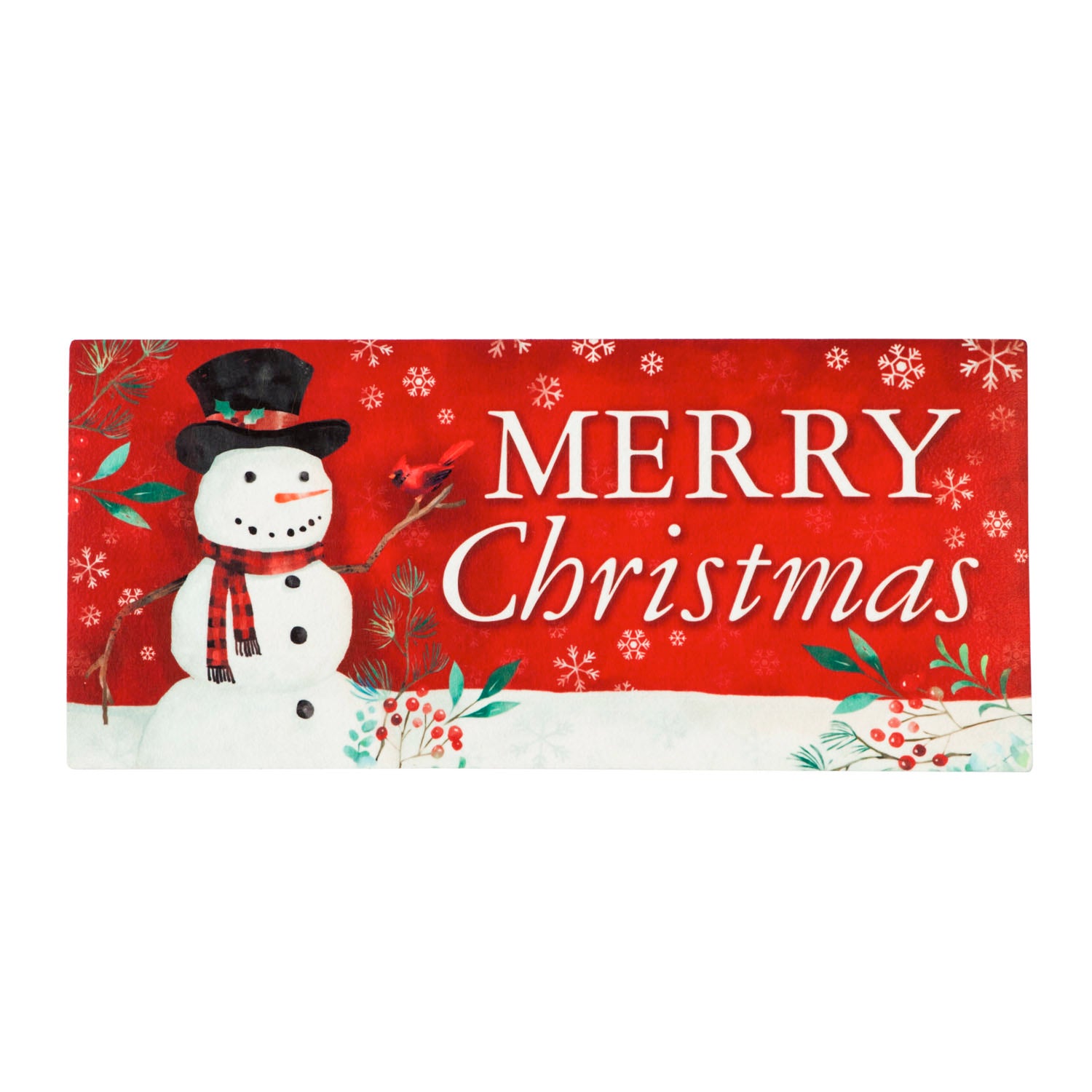 Christmas Heritage Snowman Sassafras Switch Mat