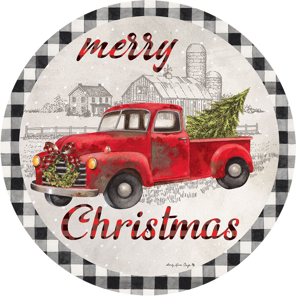 Christmas Truck Accent Magnet