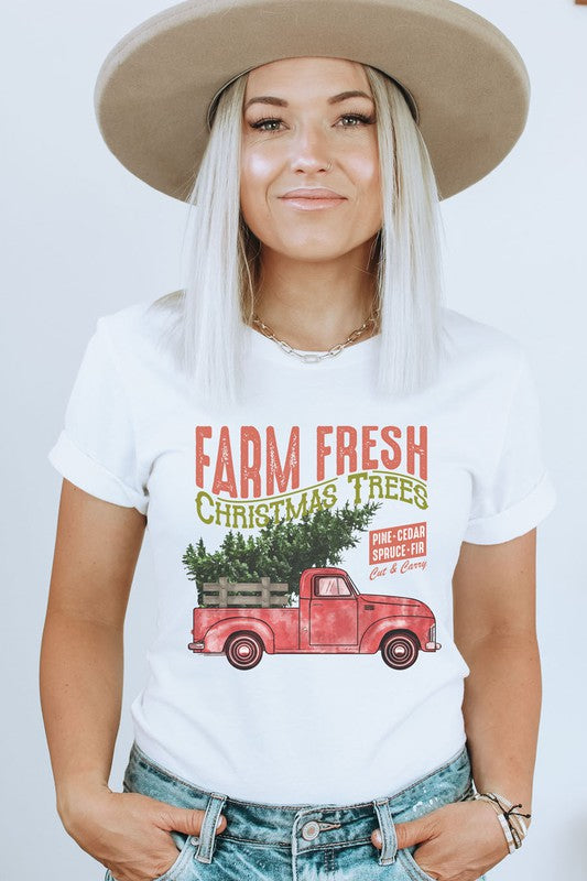 Christmas Trees Vintage Truck Tee