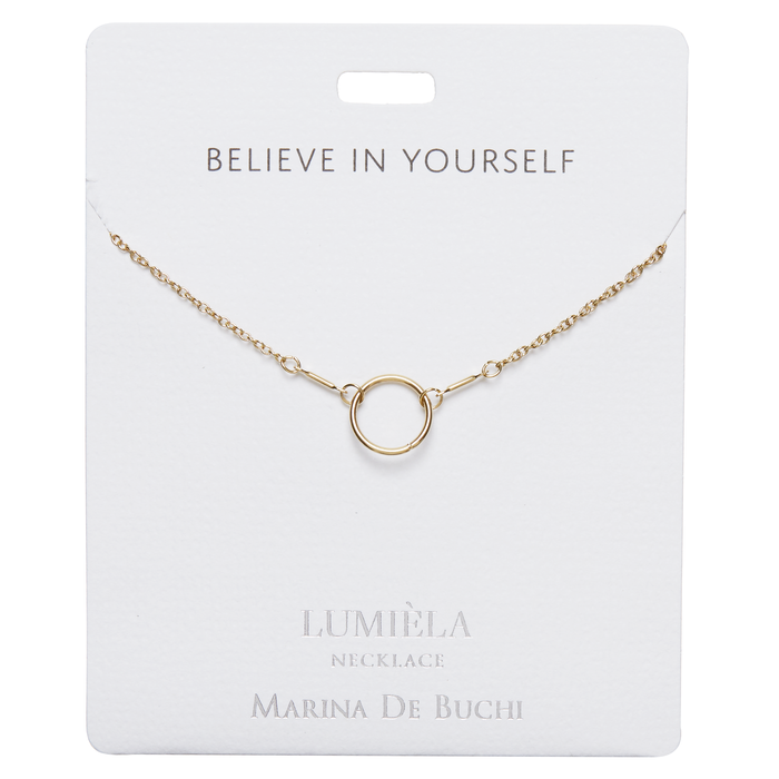 Circle "Believe in Yourself" Lumiela Necklace