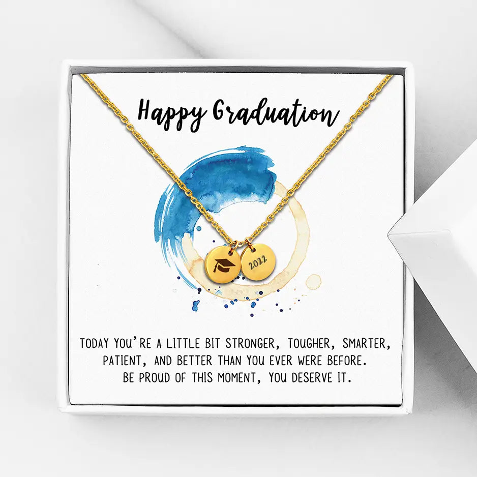 Class of 2022 Happy Graduation Necklace