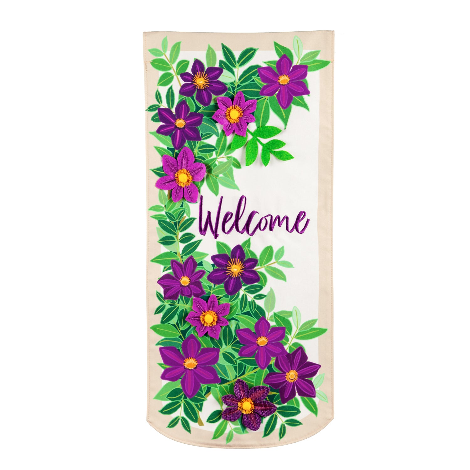 Clematis Welcome Everlasting Impressions Flag