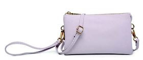 Cool Pink Zoe 3 Compartment Crossbody/Wristlet Purse