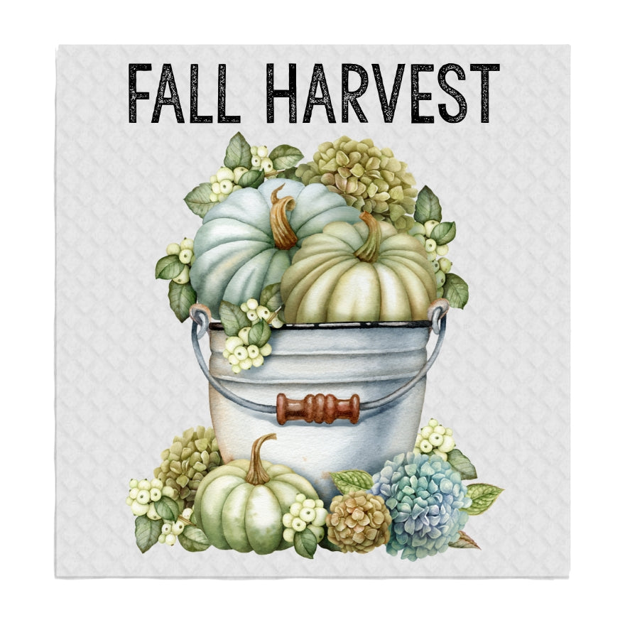 Fall Harvest Pumpkin Swedish Dishcloth