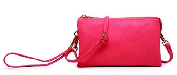 Coral Zoe 3 Compartment Crossbody/Wristlet Purse