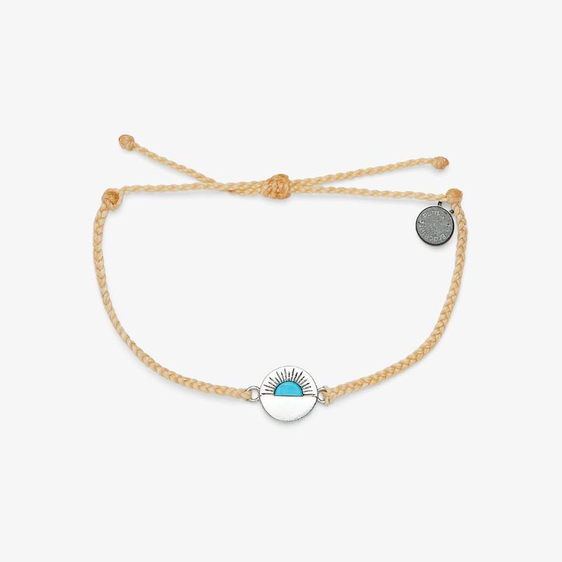 Cream Gemstone Sunset Pura Vida Bracelet