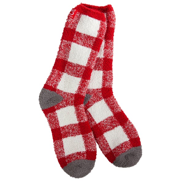 Crimson/White/Grey Team Cozy Crew World's Softest Socks