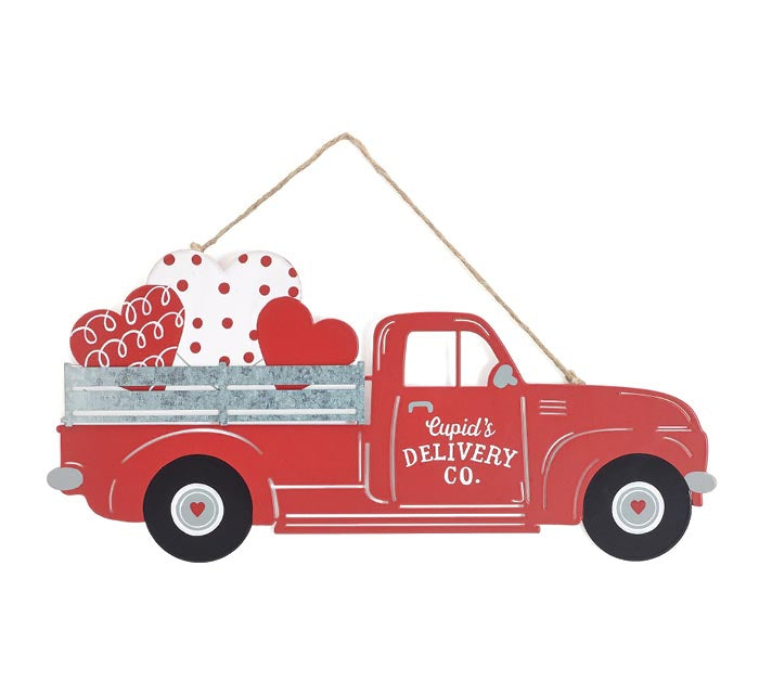 Cupid's Delivery Co Red Truck Sign