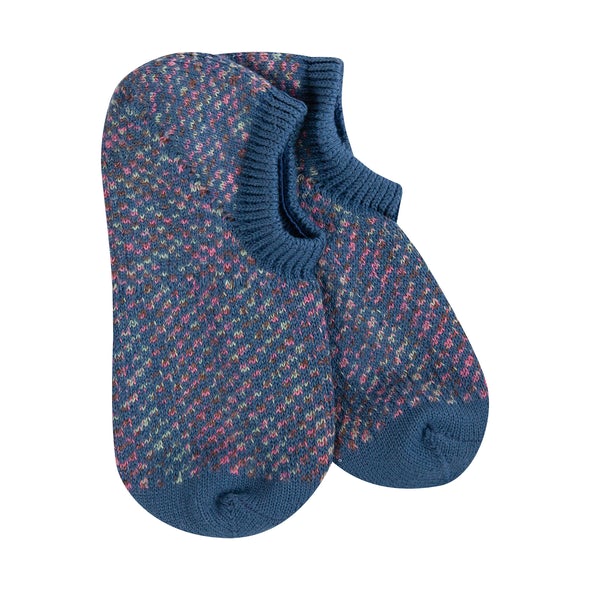 Denim Multi Check No Show World's Softest Socks