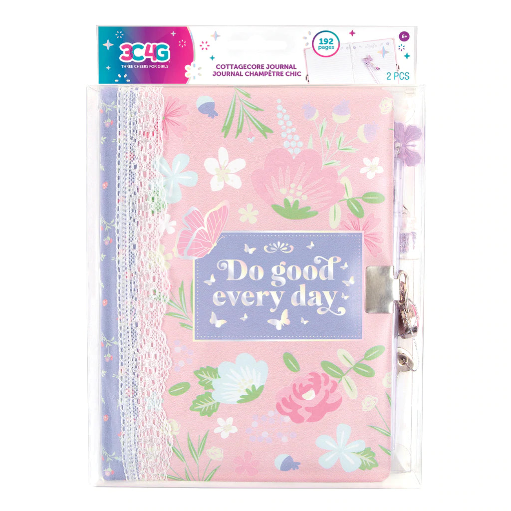 Do Good Every Day Floral Locking Journal