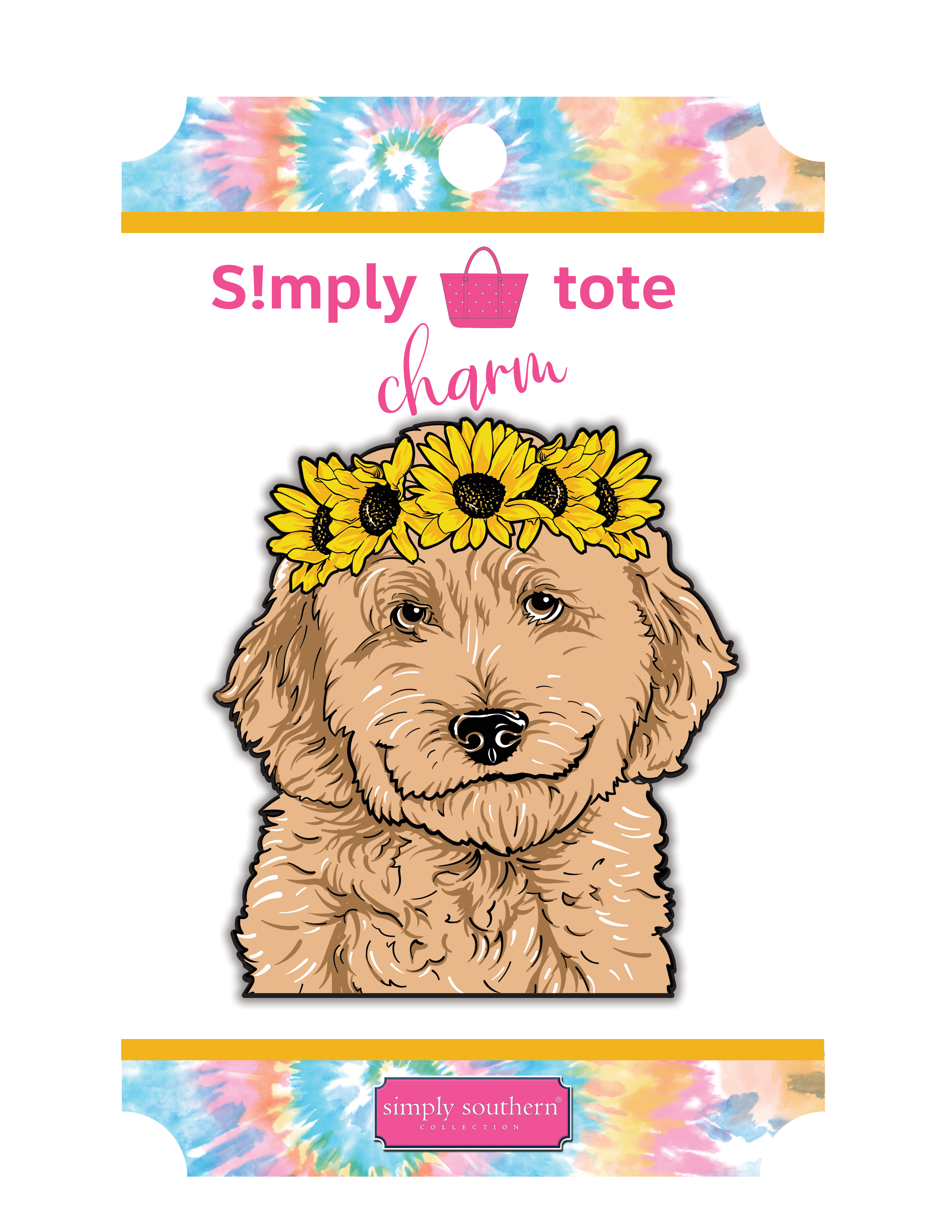 Dog Simply Southern Silicone Charm for Simply Totes