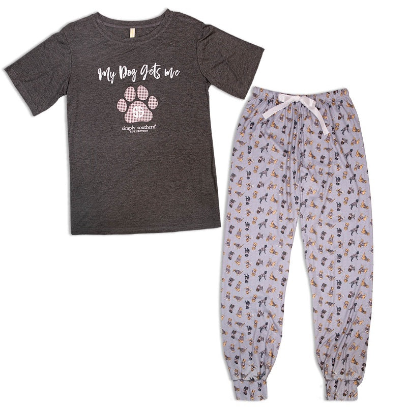 Dog Simply Southern TShirt PJ Set