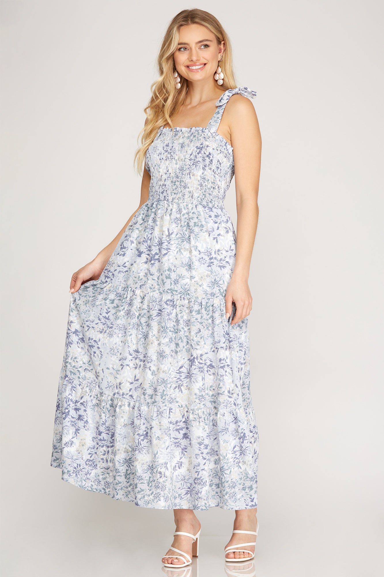 Dreaming of Paradise Smocked Tiered Maxi Dress