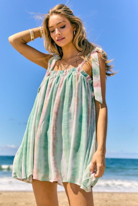 Dunes & Daydreams Tie Dye Mini Dress