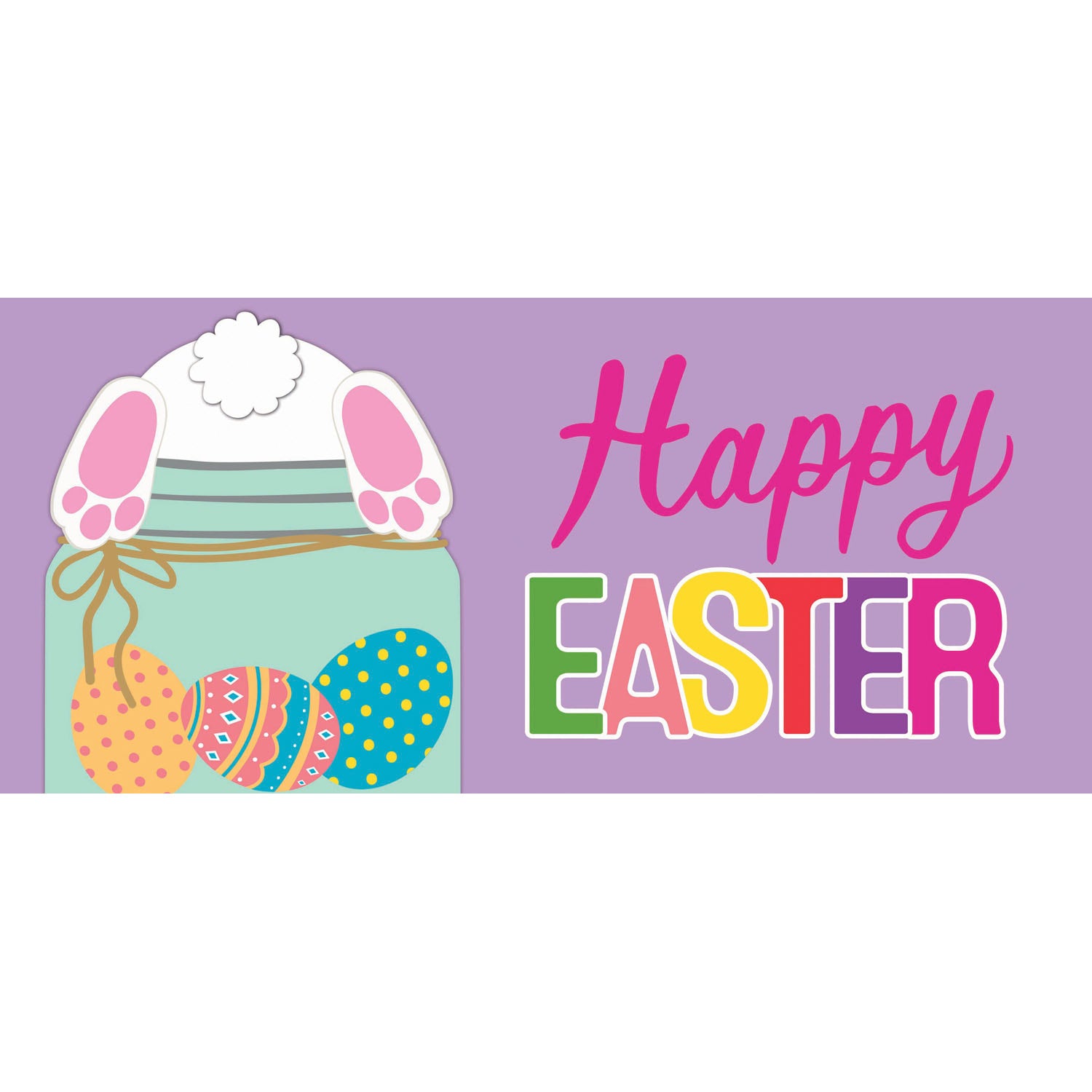 Easter Bunny Mason Jar Sassafras Switch Mat