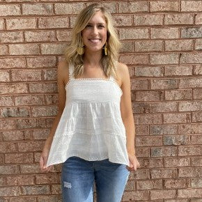 Easy on the Eyelet Top