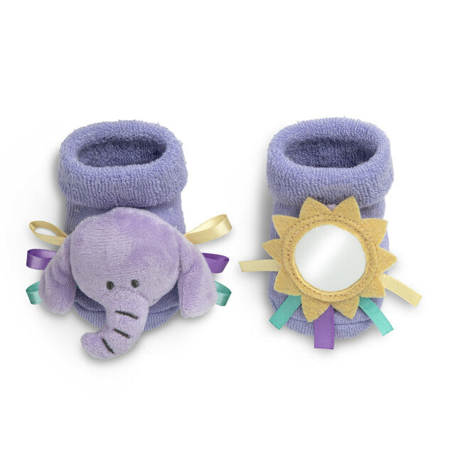 Elephant Baby Rattle Socks