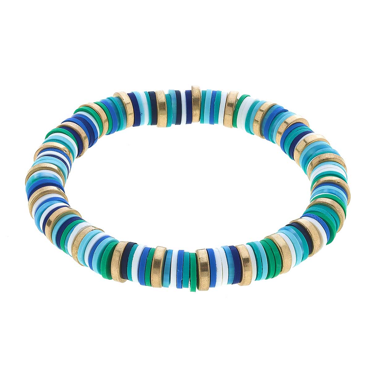 Emberly Color Block Bracelet - Aqua Multi