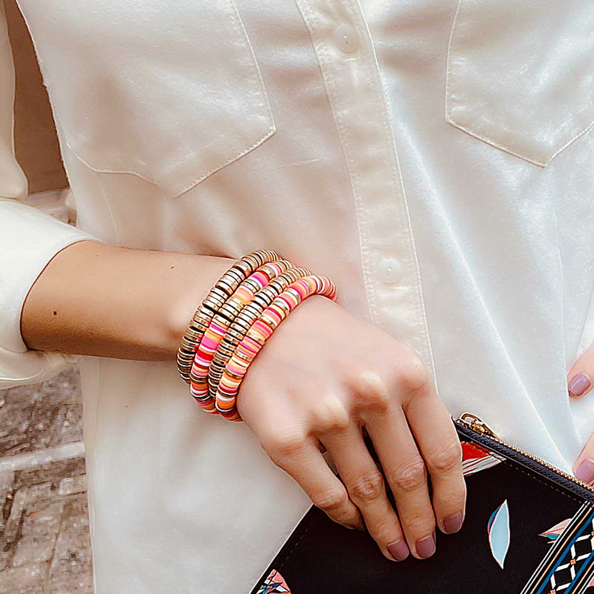 Emberly Color Block Bracelet - Citrus Multi